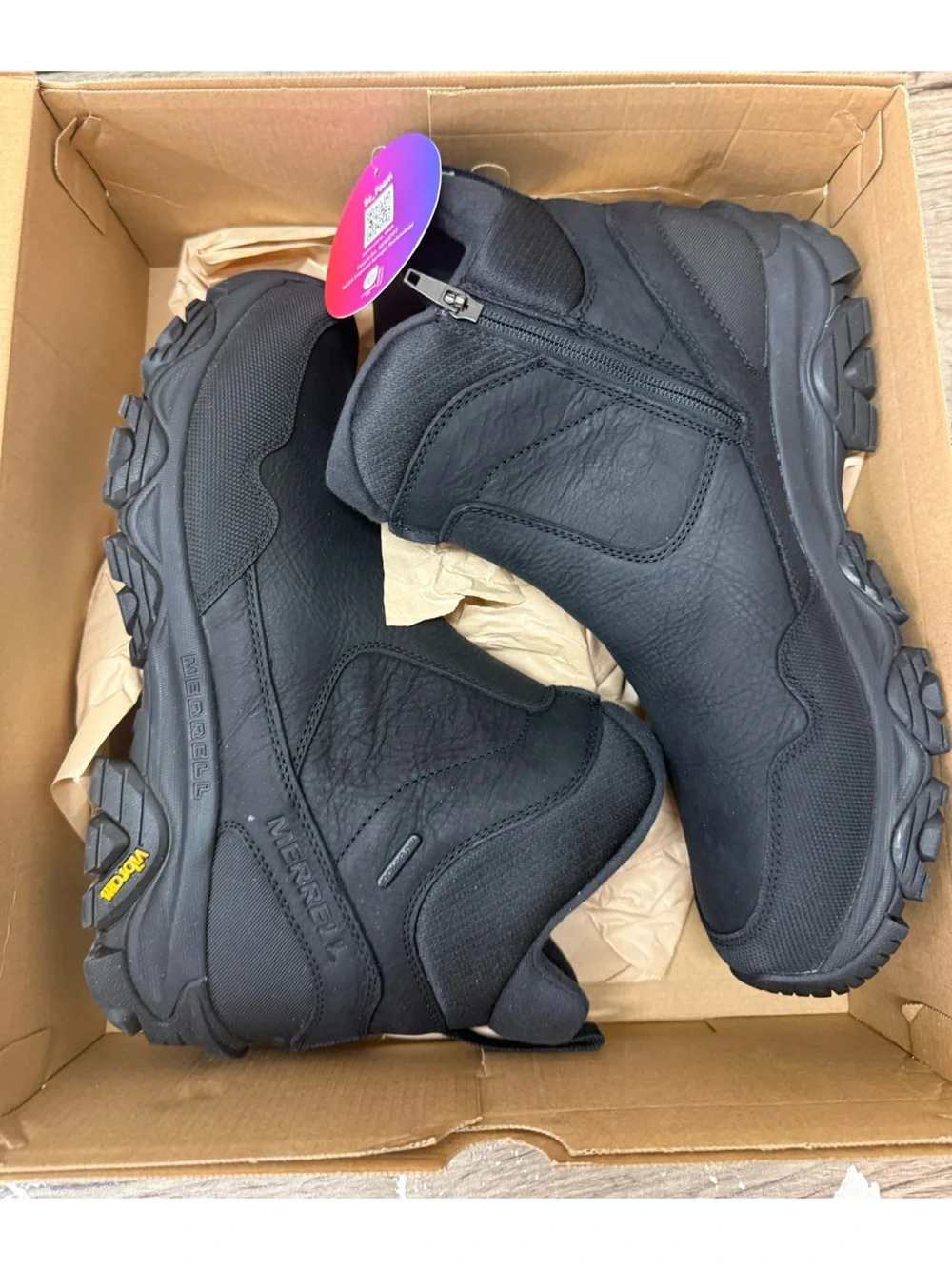 Merrell Coldpack 3 Thermo Tall Zip Waterproof, Black size 12